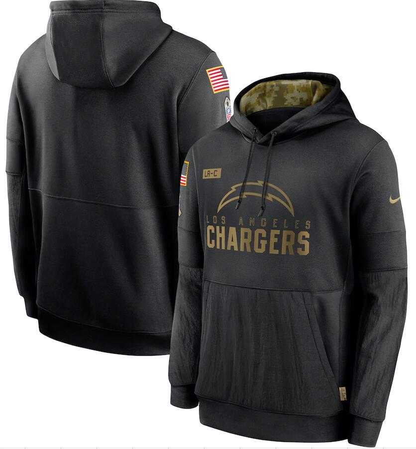 Men's Los Angeles Chargers Nike Black 2020 Salute to Service Sideline Performance Pullover Hoodie,We sell and wholesale Men's Los Angeles Chargers Nike Black 2020 Salute to Service Sideline Performance Pullover Hoodie on line form chian!
